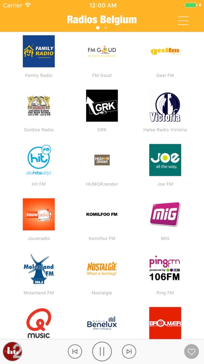 Radios Belgium FM (Belgique Radio) - Brussels VRT