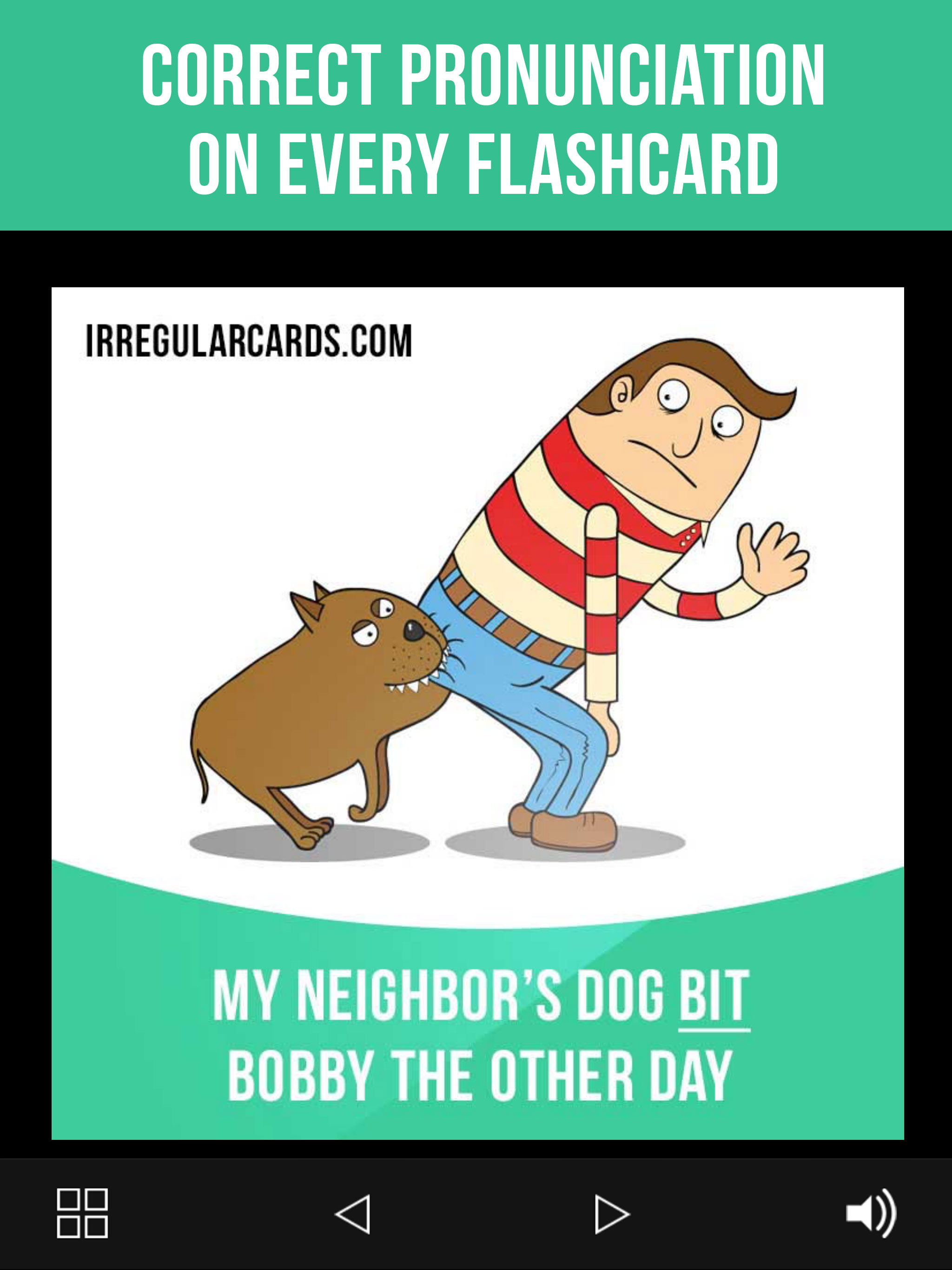 English Irregular Verbs Cards