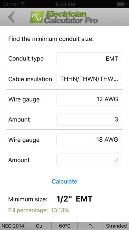 Electrician Calculator Pro screenshot-4
