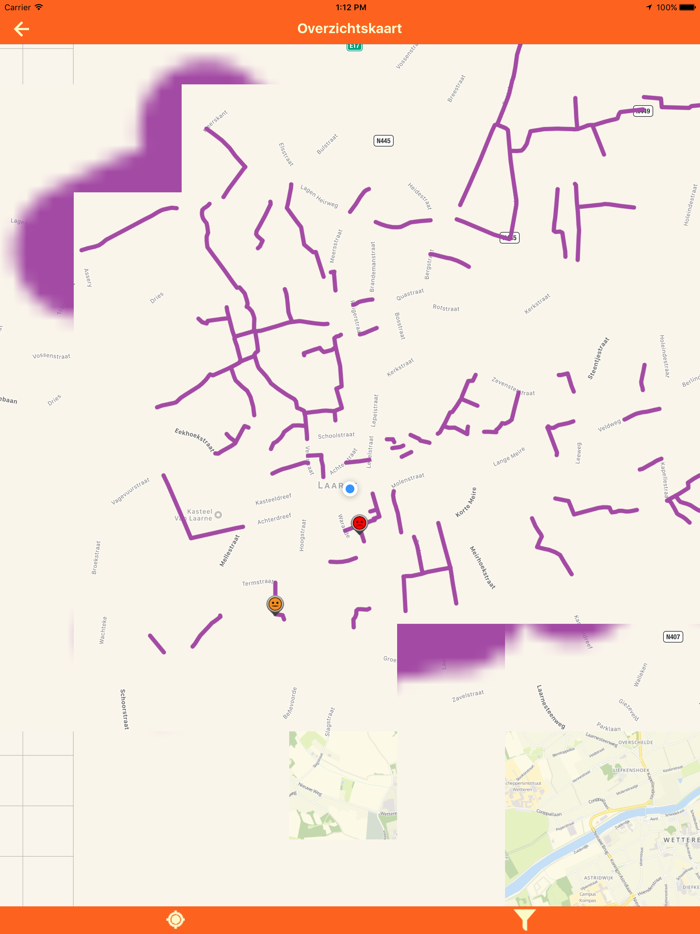MobiMelder Trage wegen