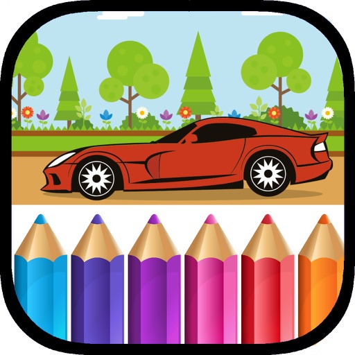 Transport Coloring Pages - Cars and Plane Painting iOS App