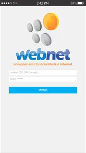 WEBNET MOBILE screenshot #1 for iPhone