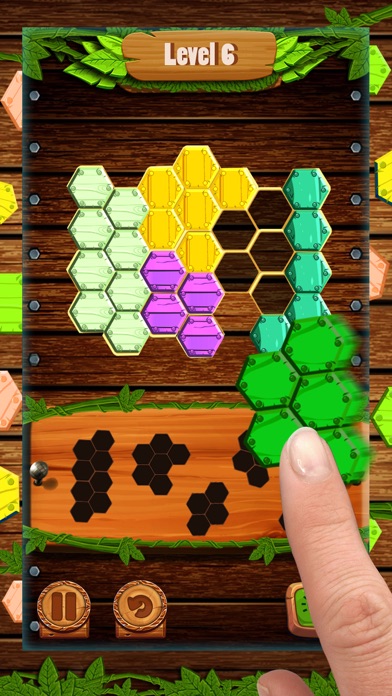 Screenshot #1 pour Hexa Wood Block Puzzle!