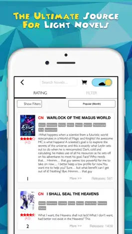 Game screenshot Novel Updates, The Best Reader for Light Novels apk