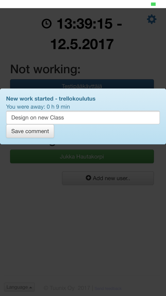 #3. Tuunix Worktime (iOS) 由: Tuunix Oy