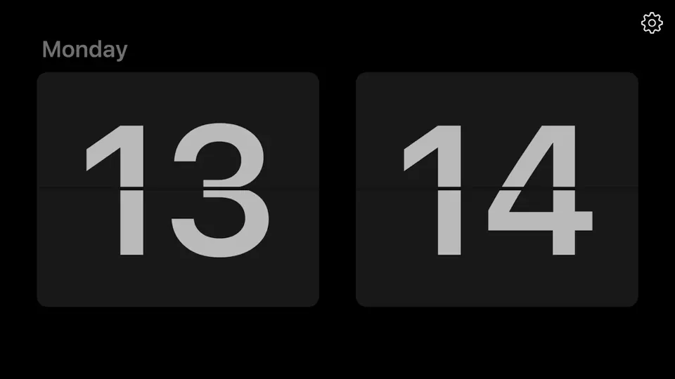 Captura de pantalla de Flip Clock - Minimalism Digital Alarm Clock No Ads en iPhone 5