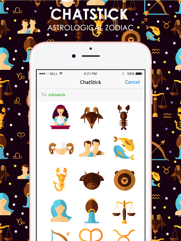 Screenshot #4 pour Astrological Zodiac Stickers for iMessage
