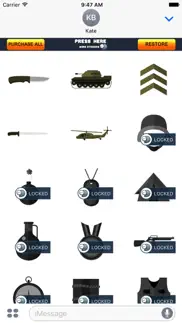 army soldiers stickers for imessage iphone screenshot 3
