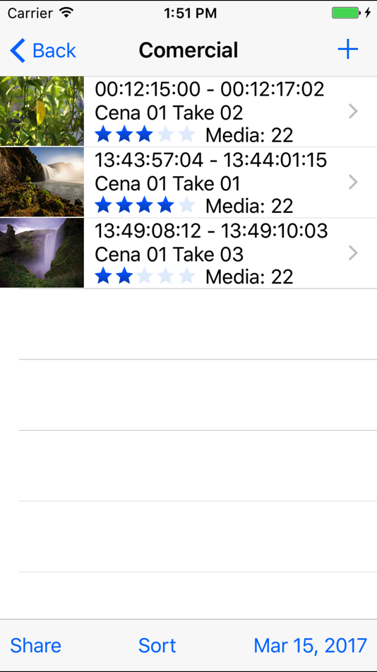 #2. Timecode List (+Calc) (iOS) Podle: Eduardo Halfen