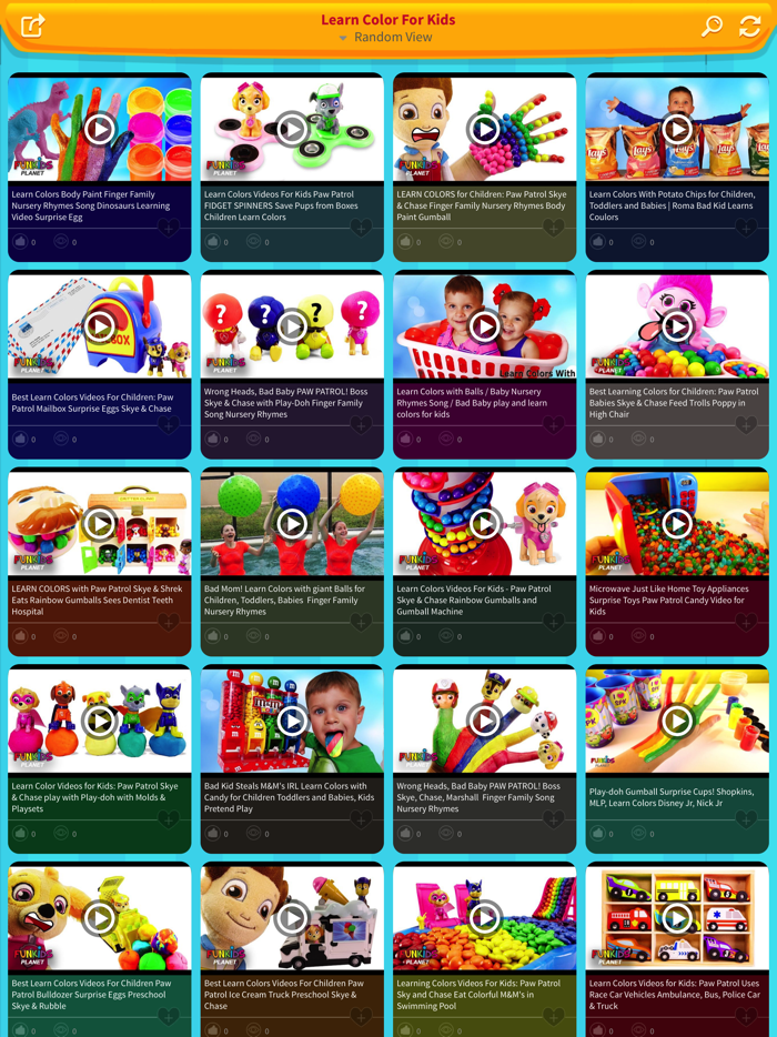 Learn Color For Kids Children Toddlers With Videos