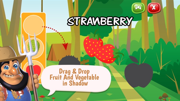 Fruits And Vegetable Vocabulary Puzzle Games