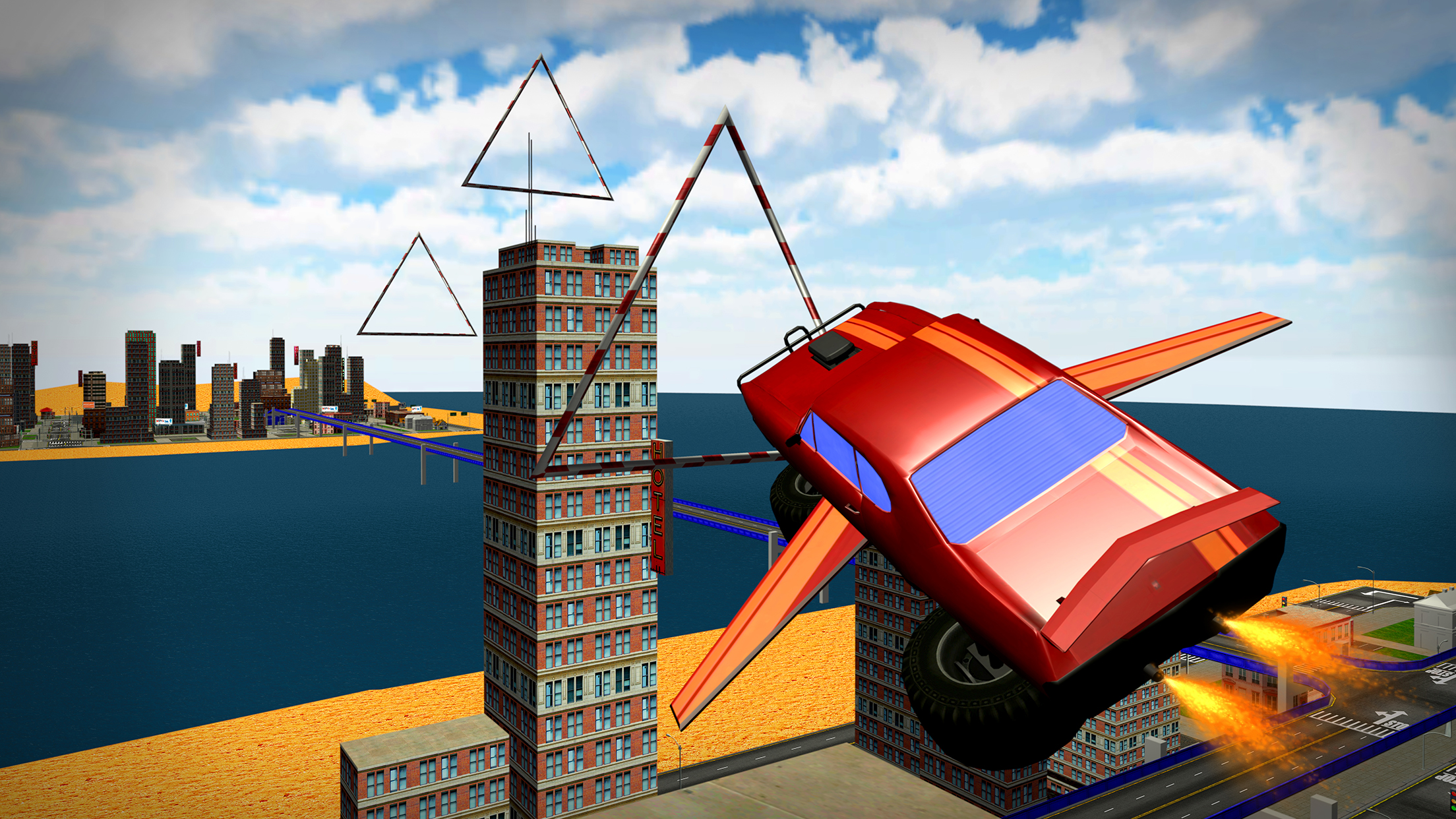 Flying Monster Truck Drive – 3D Lorry Simulator