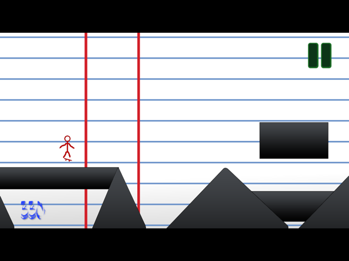 Stick-man Paper Skateboarding Extreme Game 3
