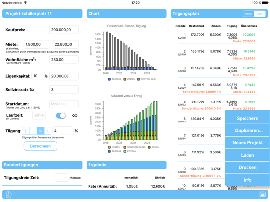 Screenshot #4 pour Tilgungsplan Pro
