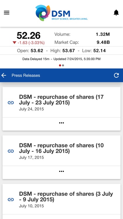 DSM Investor Relations