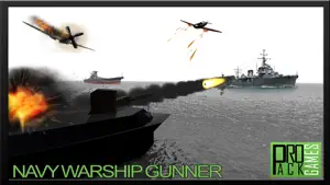 Navy Warship Gunner WW2 Battleship Fleet Simulator screenshot #2 for iPhone