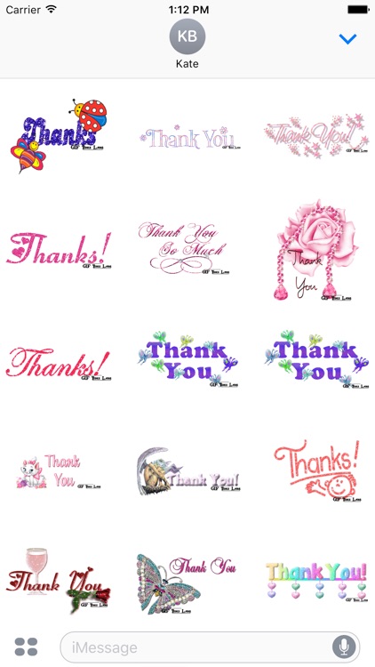 Sticker Thank You GIF Collection