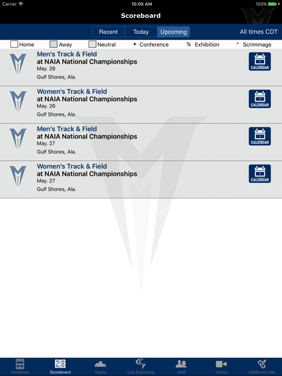 Screenshot #6 pour Menlo College Athletics