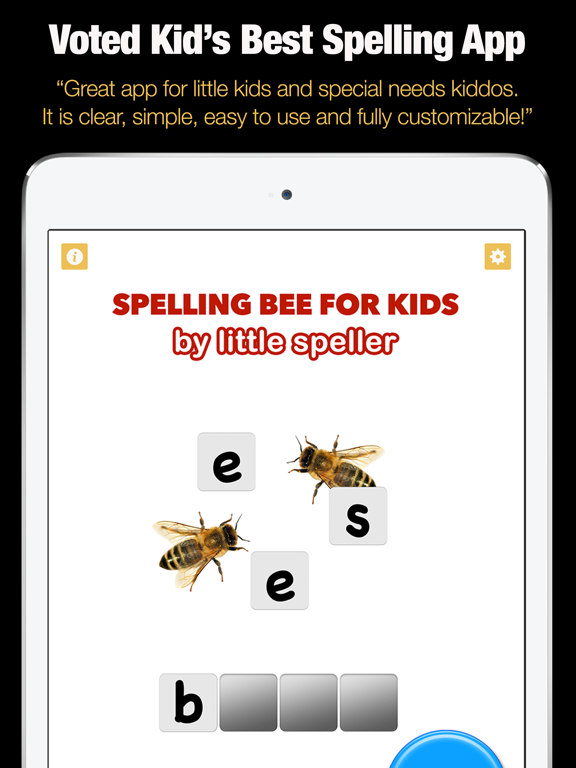 Spelling Bee for Kids - Spell 4 Letter Wordsのおすすめ画像1