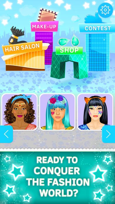 Princess salon and make up game for girls. Premium Screenshot