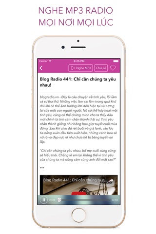 Blog Radio Phát thanh cảm xúc screenshot 3
