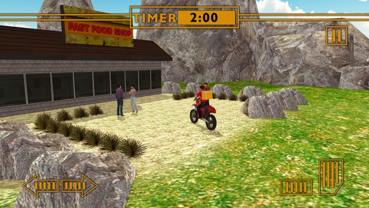 Water Surfer Fast Food Bike Delivery & 3D Sim screenshot-3