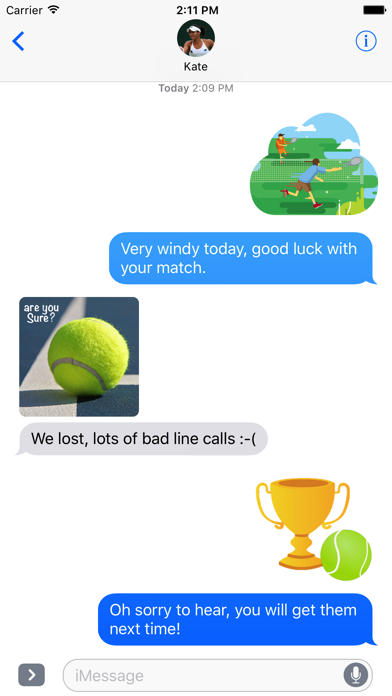 Fun Tennis Stickersのおすすめ画像5