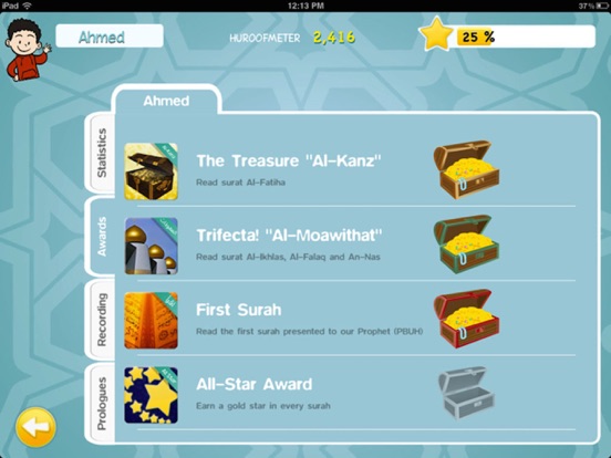 Quran Star iPad screenshot 4 - Education app