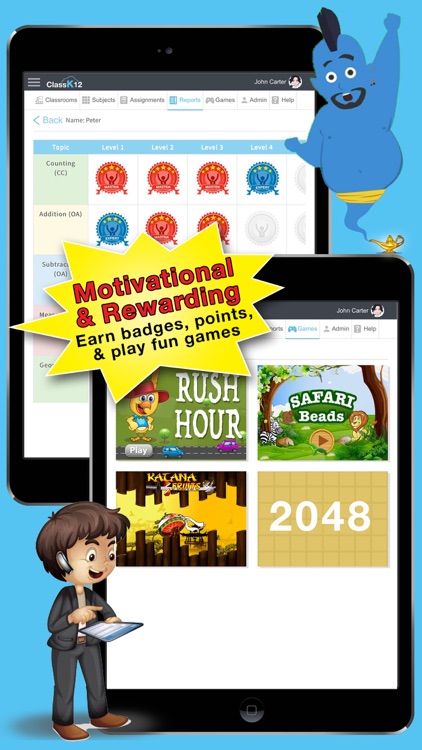 ClassK12 Kids Math, ELA, coding, cool games & more