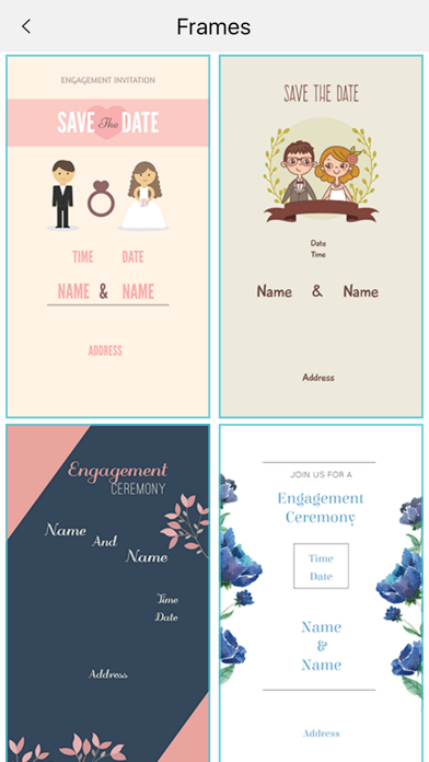 Screenshot #2 pour Custom Engagement Invitation Card Maker