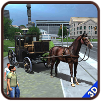 Horse Carriage Transport 3d