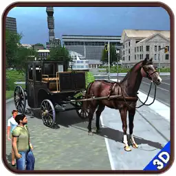 Horse Carriage Transport 3d app icon