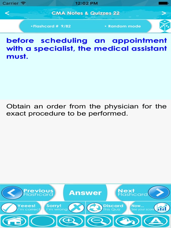 Screenshot #6 pour Certified Medical Assistant-4200 Terms & Quizzes