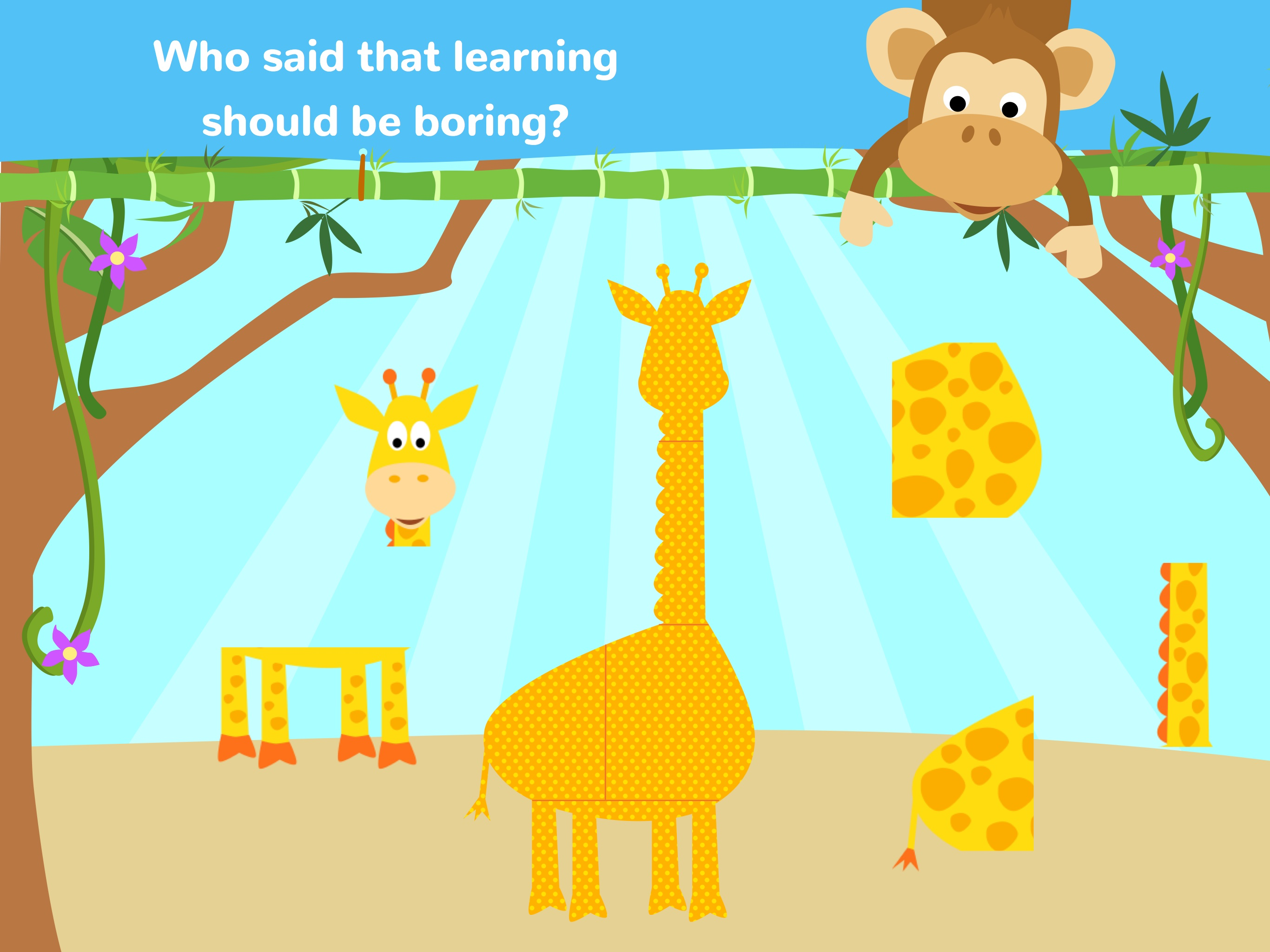 Fun Jungle Animals - Puzzles and Stickers for Kids