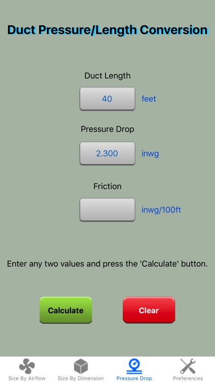 Duct Calculator Elite - Ducting Size Calc for HVAC screenshot-3