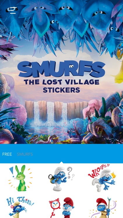 Smurfs: The Lost Village Stickers App