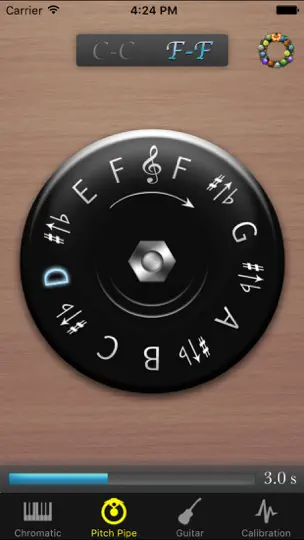 Captura de pantalla de Pitch Pipe+ en iPhone 5