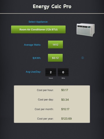 Energy Calc Pro - Appliance Energy Cost Calculatorのおすすめ画像3