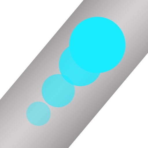 Blue Dancing Ball Sky - Fast Rolling Edge Line Icon