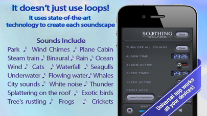 Soothing Sounds iPhone screenshot