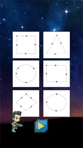Draw Geometric Shapes Tracing Game screenshot #1 for iPhone