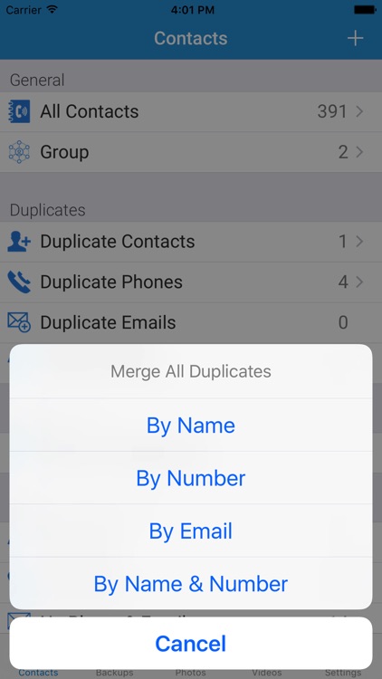 My Contacts Backup with Photo and Video