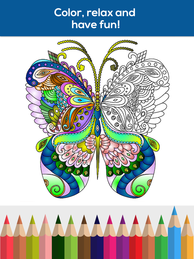 ‎iColor Club: Coloring book and pages for Adults Screenshot