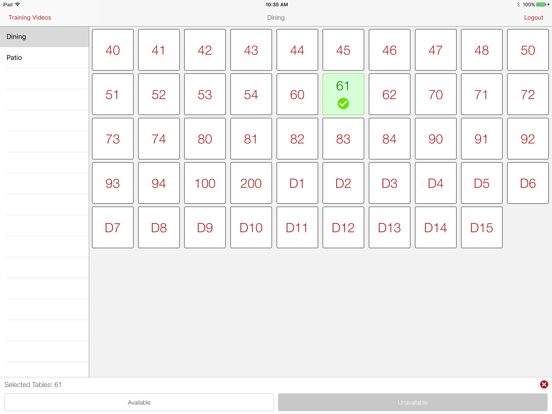 Rezku Table Manager (For Restaurants) iPad screenshot 1 - Food & Drink app