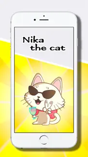nika the cool cat stickers iphone screenshot 1