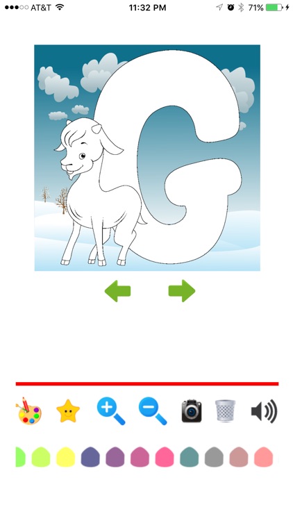 Alphabet Coloring -  ABC Flash Cards to color screenshot-3