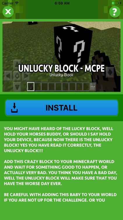 LUCKY BLOCK ADDONS for Minecraft Pocket Edition by Hoai Trinh Thi Le