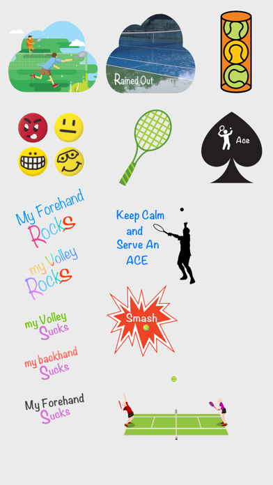 Fun Tennis Stickersのおすすめ画像3