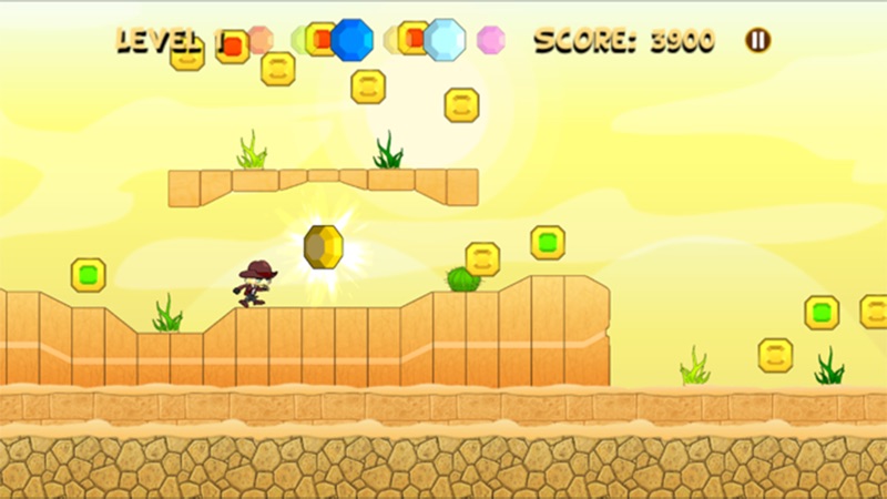 Brave Temple Adventure Boy Egyptian Run Game screenshot 1