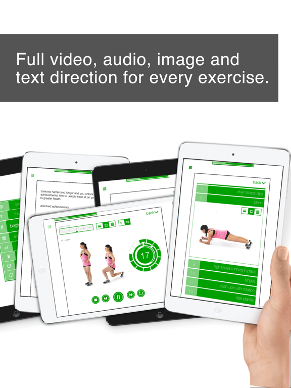 7 Minute Workout Challenge HD for iPad screenshot 4